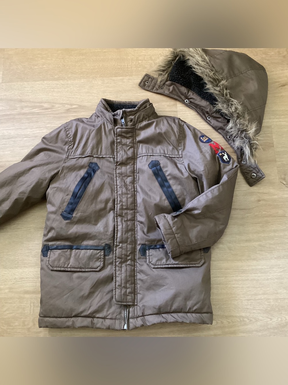 Okaidi(French brand) Boys hoodied jacket-Size 8A 126cm Fits 6-8Y